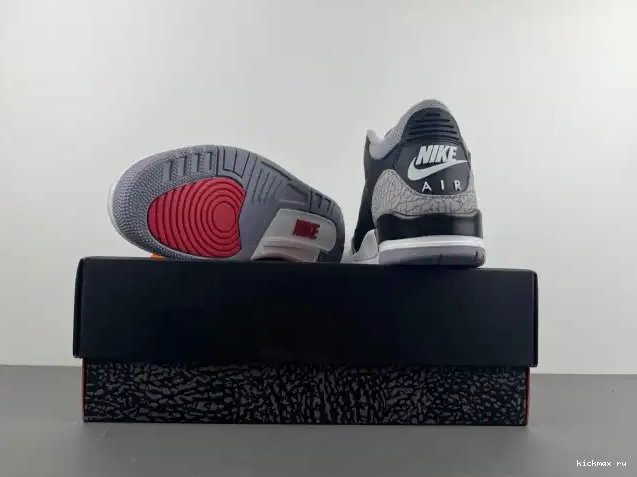 Cheap MAX Air DN3707-010 Cement 3 Black Jordan 0424